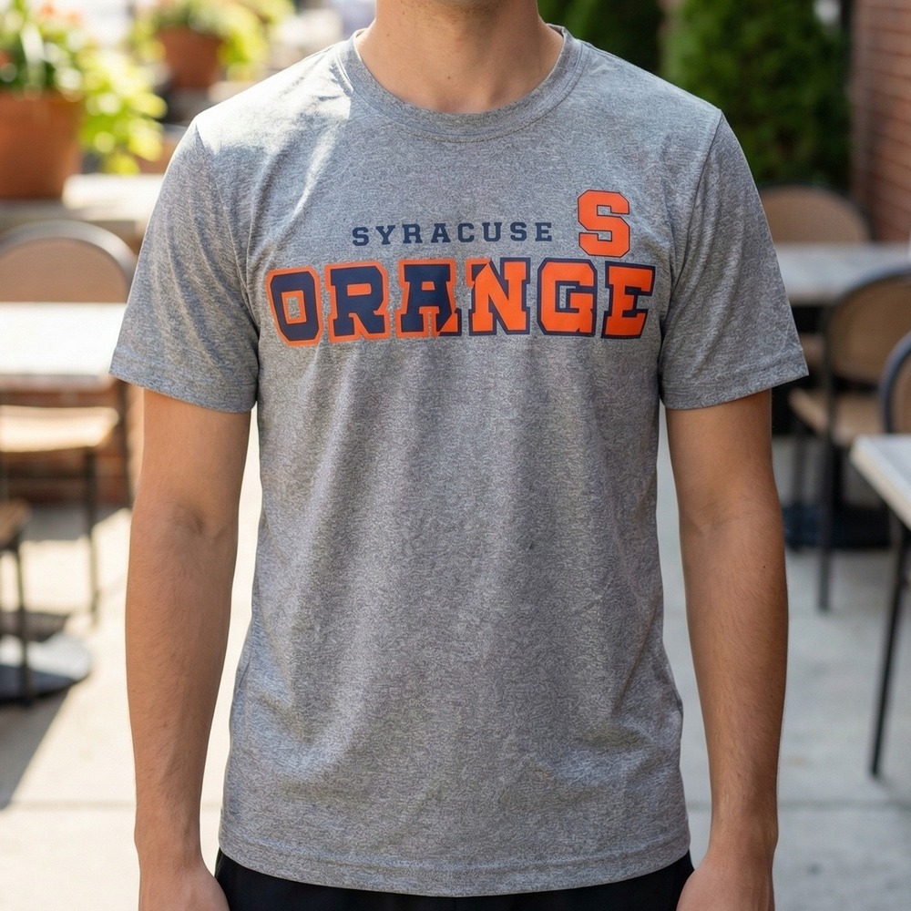 Team Athletics Syracuse Orange Kids Heather Gray Performance T-Shirt L 12-14